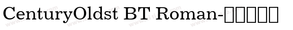 CenturyOldst BT Roman字体转换
